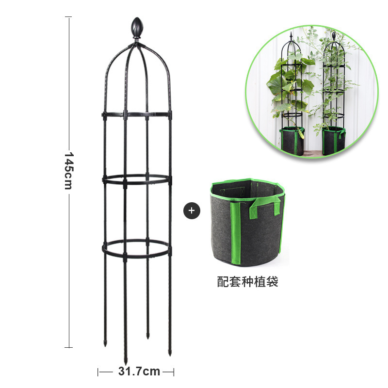 Climbing frame, European-style flower stand, spliced garden flower pillar, outdoor flower stand details Picture