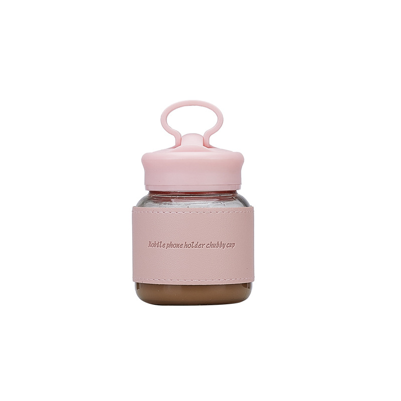 We are promoting the new chubby cup, a multi-color cute water cup, a phone stand cup, a portable glass cup with a logo, and a shaker cup Item Picture