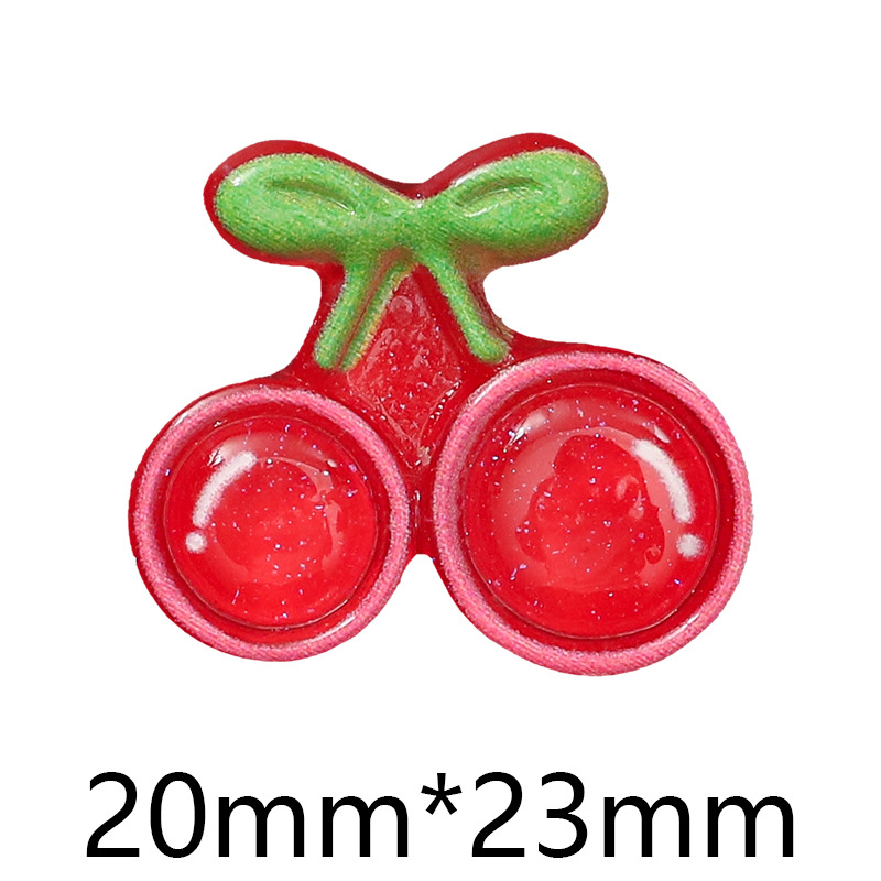 可爱水果树脂贴片手工材料奶油胶手机壳diy儿童发夹发饰配饰鞋扣详情8