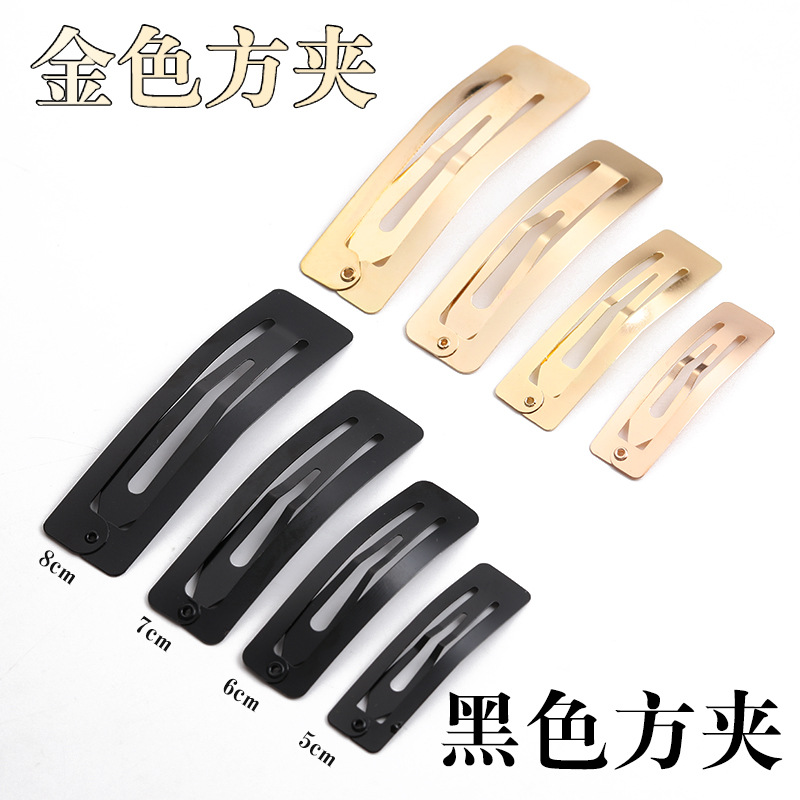 4/5/6/7/8 water drop clips, BB clips, gold, black and silver hair clips, diy handcrafted clips, hair accessories and headwear accessories Specification drawing