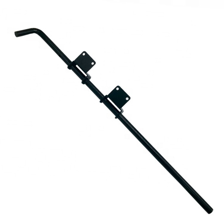 Acero inoxidable engrosado americano solid ground lock puerta de hierro forjado tierra lock PVC valla bloqueo cerca cerca puerta details Picture