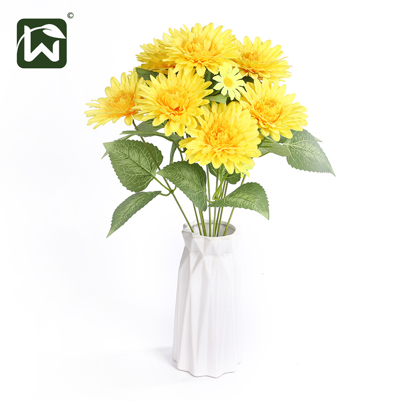 【】 Artificial rose, single hand feel, wholesale wedding, home decoration, flower arrangement, artificial rose Specification image