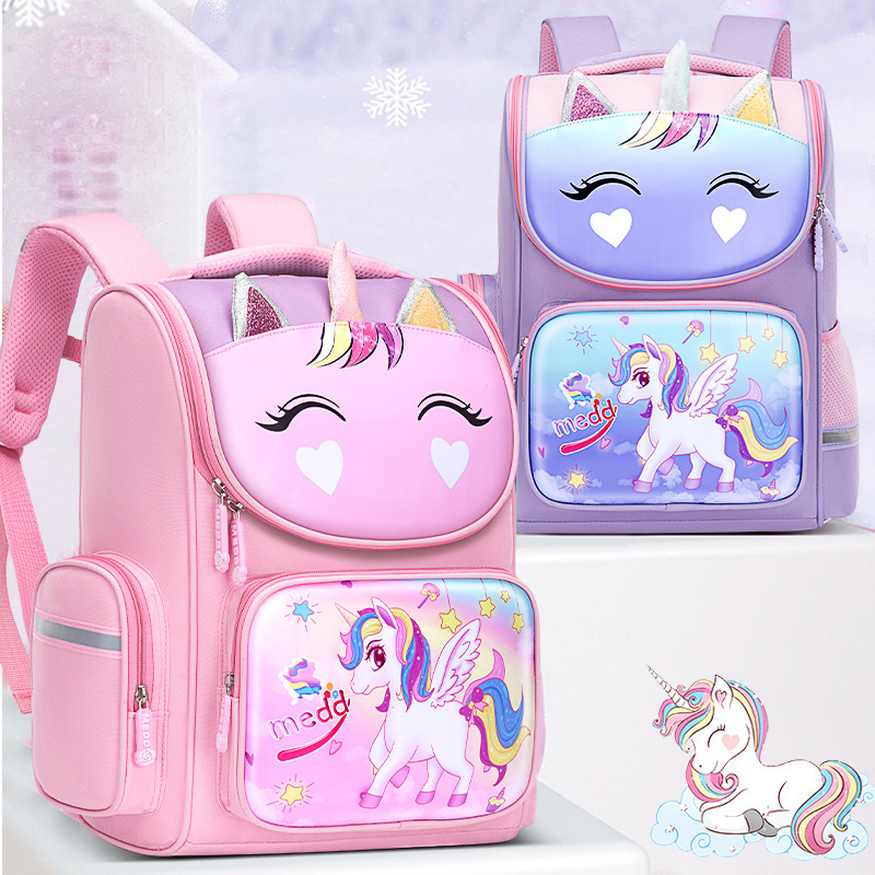New Children's Schoolbag For Primary School Students To Reduce The Burden Of Ridge Protection Backpack Boys And Girls 1-3-6 Cute Space Bag details Picture