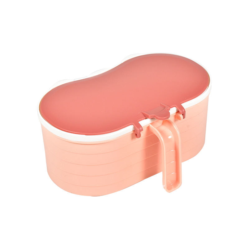 Compartments, flip LIDS, seasonings, thickened seasoning box, moisture-proof with spoon, seasoning box, kitchen storage box set *3 Item Picture