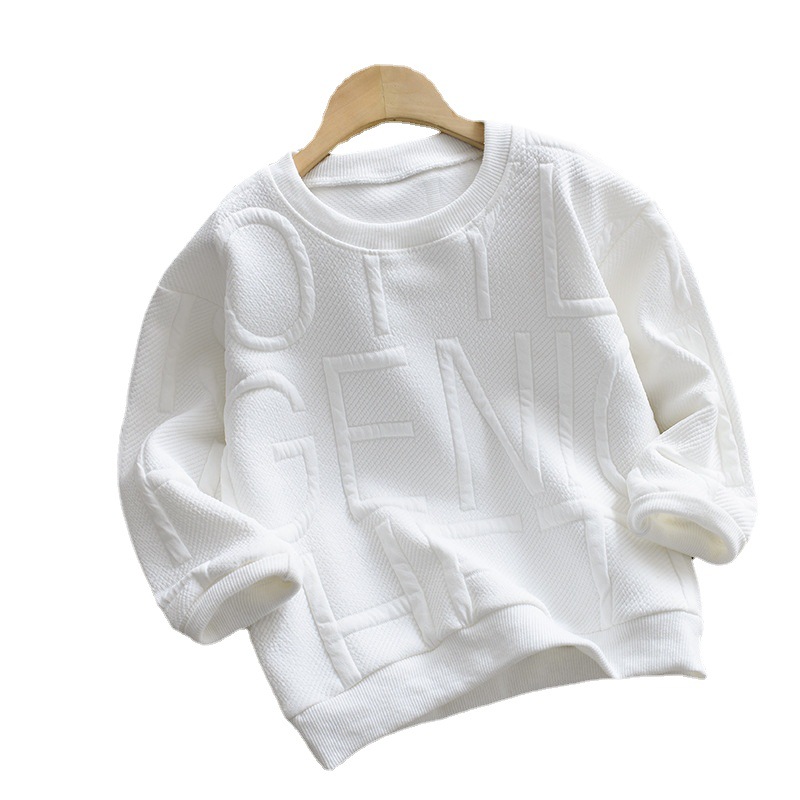 Wholesale of 2022 autumn and winter new children's hoodies, Korean-style round-neck pullovers, boys' base shirts, girls' autumn wear and children's clothing Item Picture