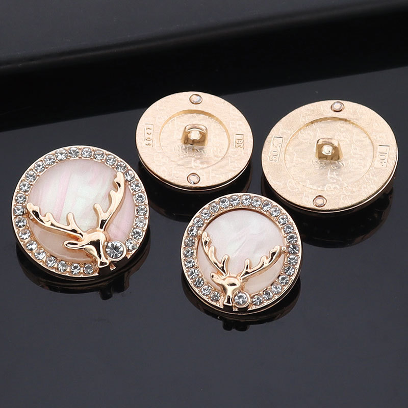 Wholesale of high-end suit buttons, women's coat buttons, chanel-style sweaters, windbreakers, decorative buttons, and elk metal buttons Specification image