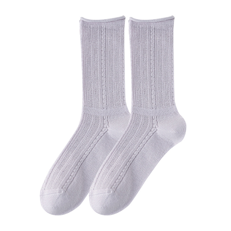 Sock street stall, one-piece consignment, women's summer thin mid-calf postpartum socks, breathable boneless pile socks, women's mid-calf cotton socks, wholesale in Zhuji, one-piece consignment Item Picture