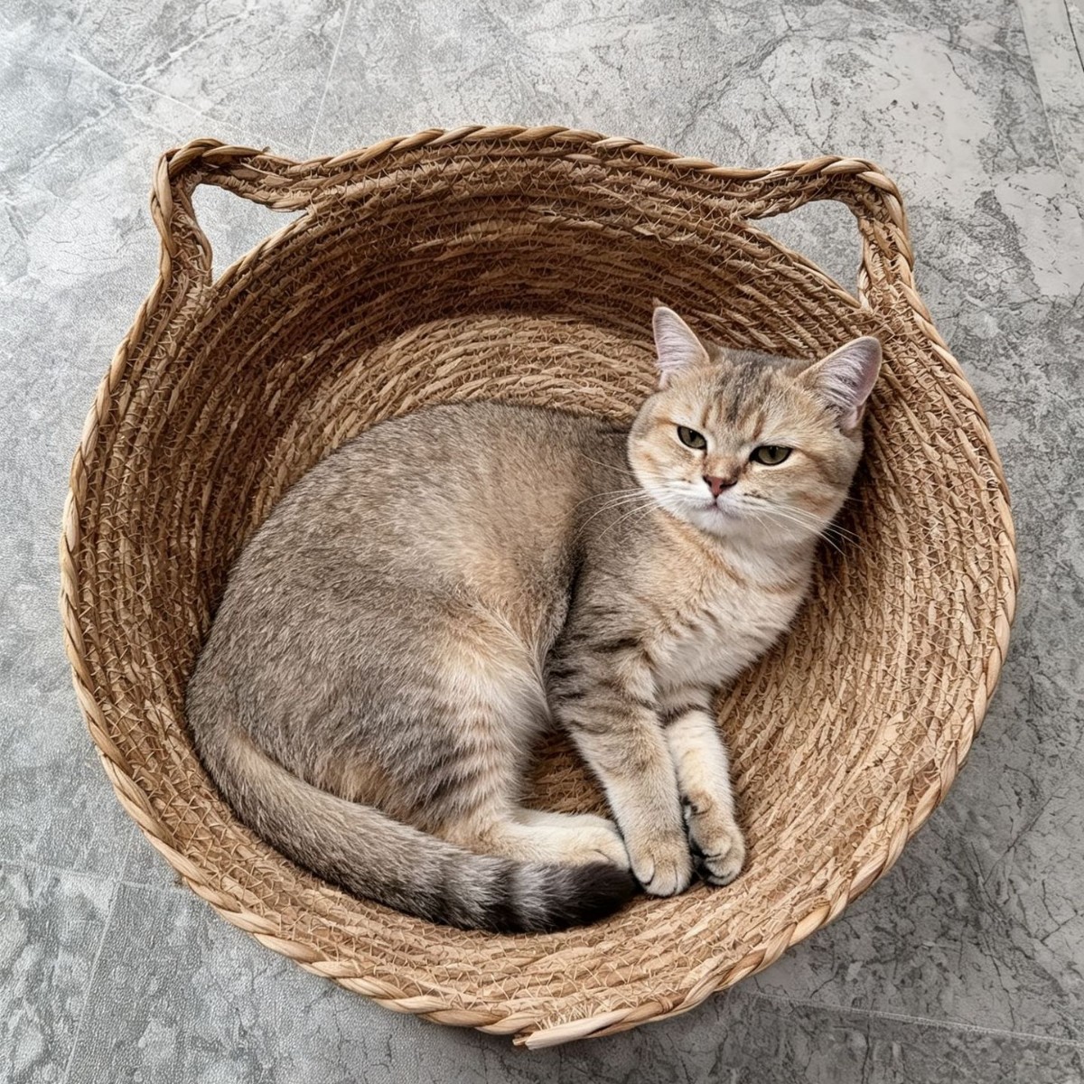藤编猫窝猫垫手工编制 猫咪狗狗猫抓板耐磨不屑透气