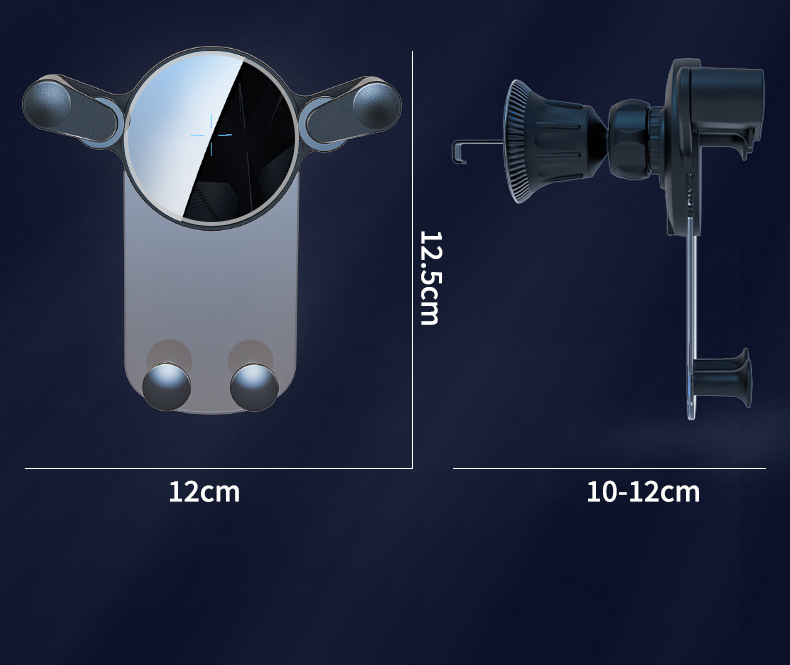 新款15W车载手机支架无线充电汽车卡扣式无线充车载支架厂家直销详情15