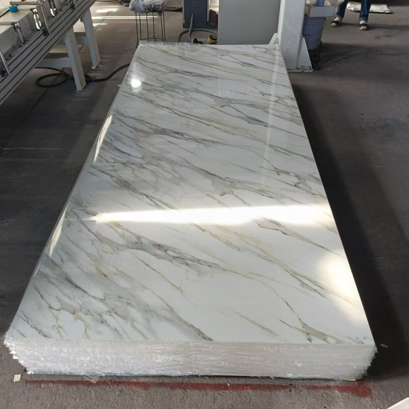 Manufacturer Uv Panel Carbon Crystal Panel Wall Panel Tv Background Wall Carbon Rock Panel Decorative Panel Stone Plastic Integrated Wall Panel