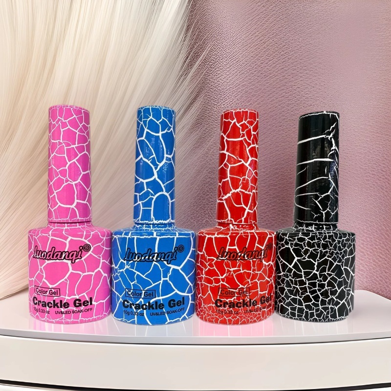 Cross-border bestseller nail crack glue, cracked marble texture burst, UV nail polish glue set wholesale for nail salons Specification image