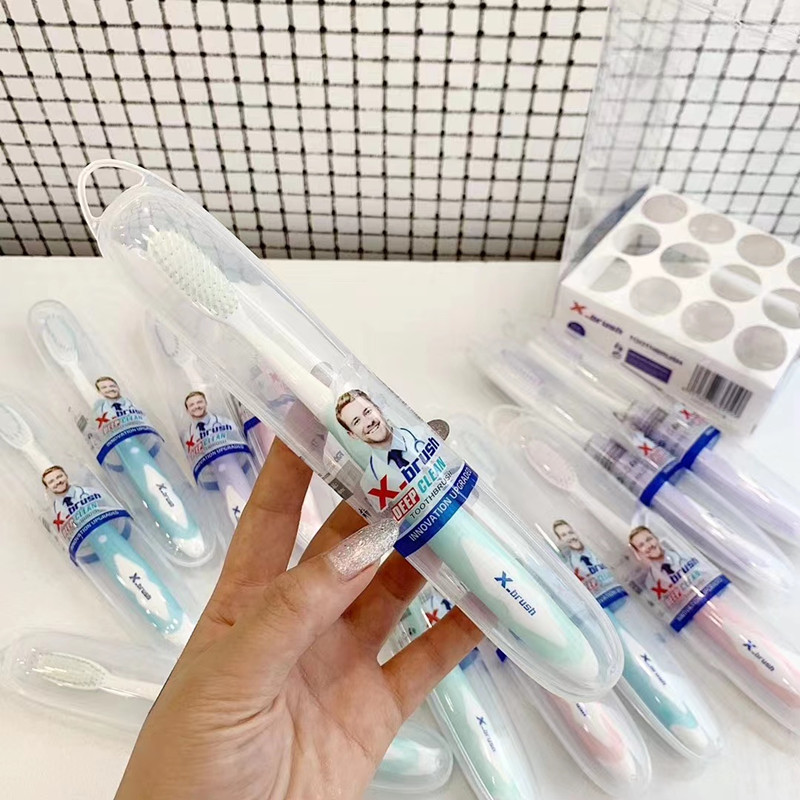American X-Brush High-Grade Soft Bristle Toothbrush 12 Independent Packaging Adult Home Travel Toothbrush Manufacturers Wholesale details Picture