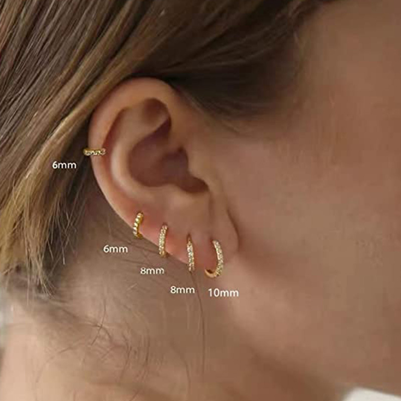 韩国时尚耳圈细节图