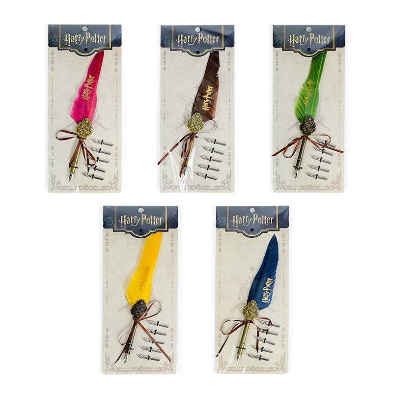Harry Potter feather-dipped pen and lacquer peripheral cultural and creative products for birthday gifts for men and women, children's festival and graduation gifts Item Picture