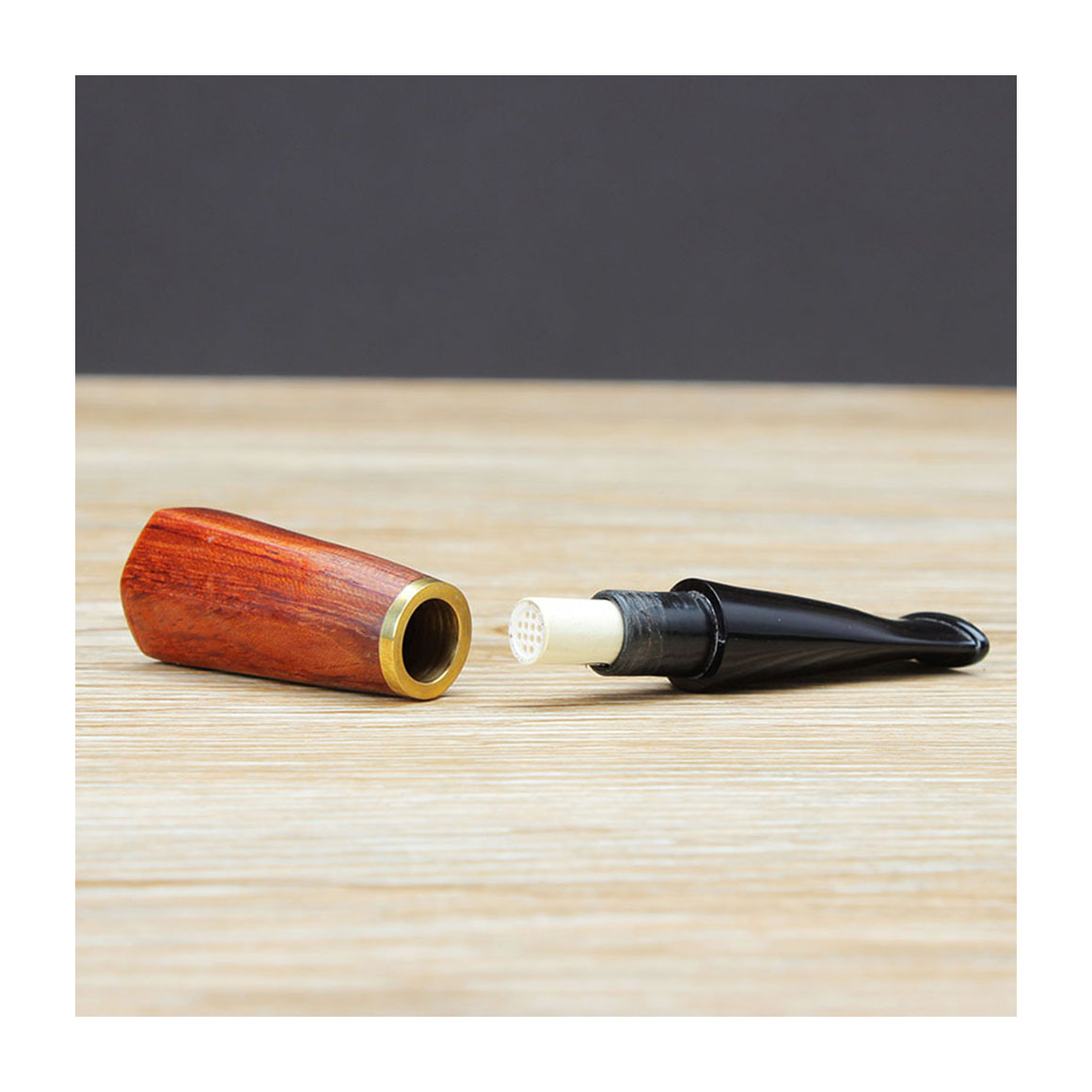 木香雪茄烟嘴白底实物图