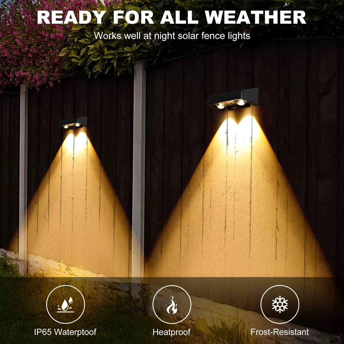 Nueva llegada solar crossover especial valla al aire libre pared luz paso oscuridad auto luz patio Specification image