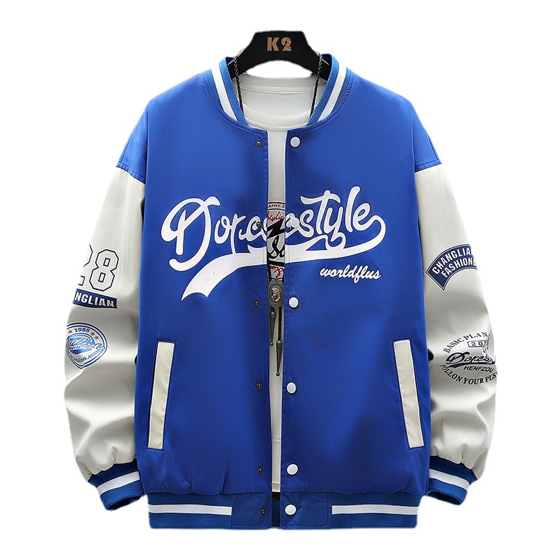 Cross-border baseball jackets for men, autumn trendy brand loose American casual men's clothing, spring and autumn men's jacket jackets Item Picture
