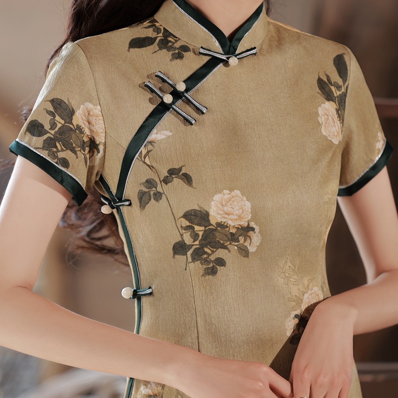 旗袍/上海东方明珠/短袖旗袍/高考布置/女士礼服产品图