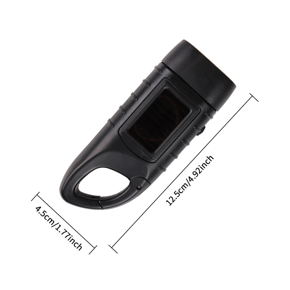 Amazon Cross-Border Selling Portable Outdoor Multi-Functional Solar Charging Led Emergency Hand-Powered Flashlight Item Picture