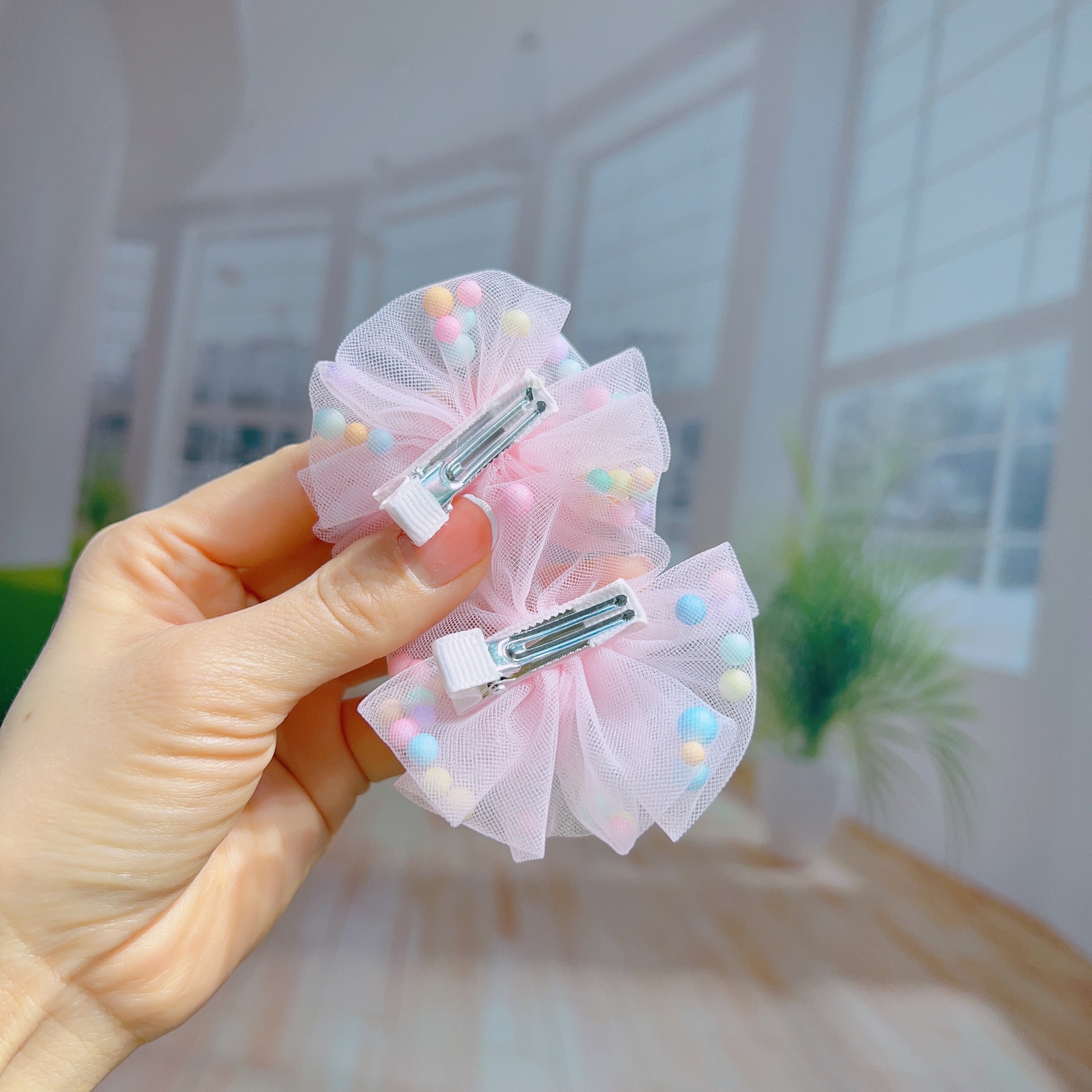 Children's Hair Accessories Cute Yarn Flower Hair Clip Scrunchie Little Girl Bangs Clip Cartoon Pacha Dog Leather Band Baby Headdress Application Scenario