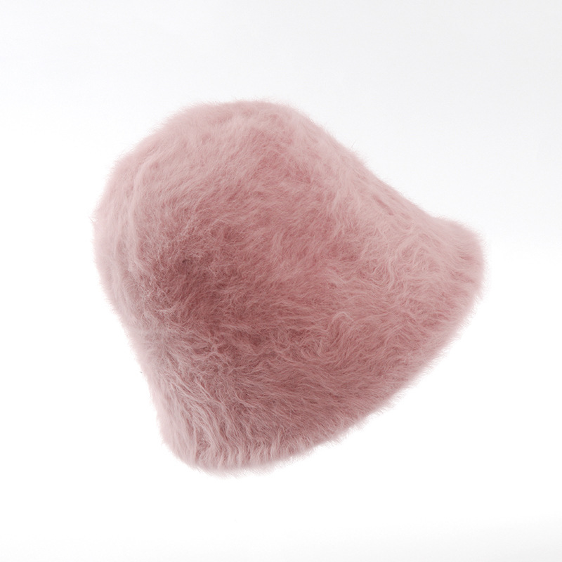 Autumn And Winter Bucket Hat Female Imitation Rabbit Hair Cover Basin Hat Korean Version Of Japanese Cold Warm Plush Fisherman Hat Tide Application Scenario