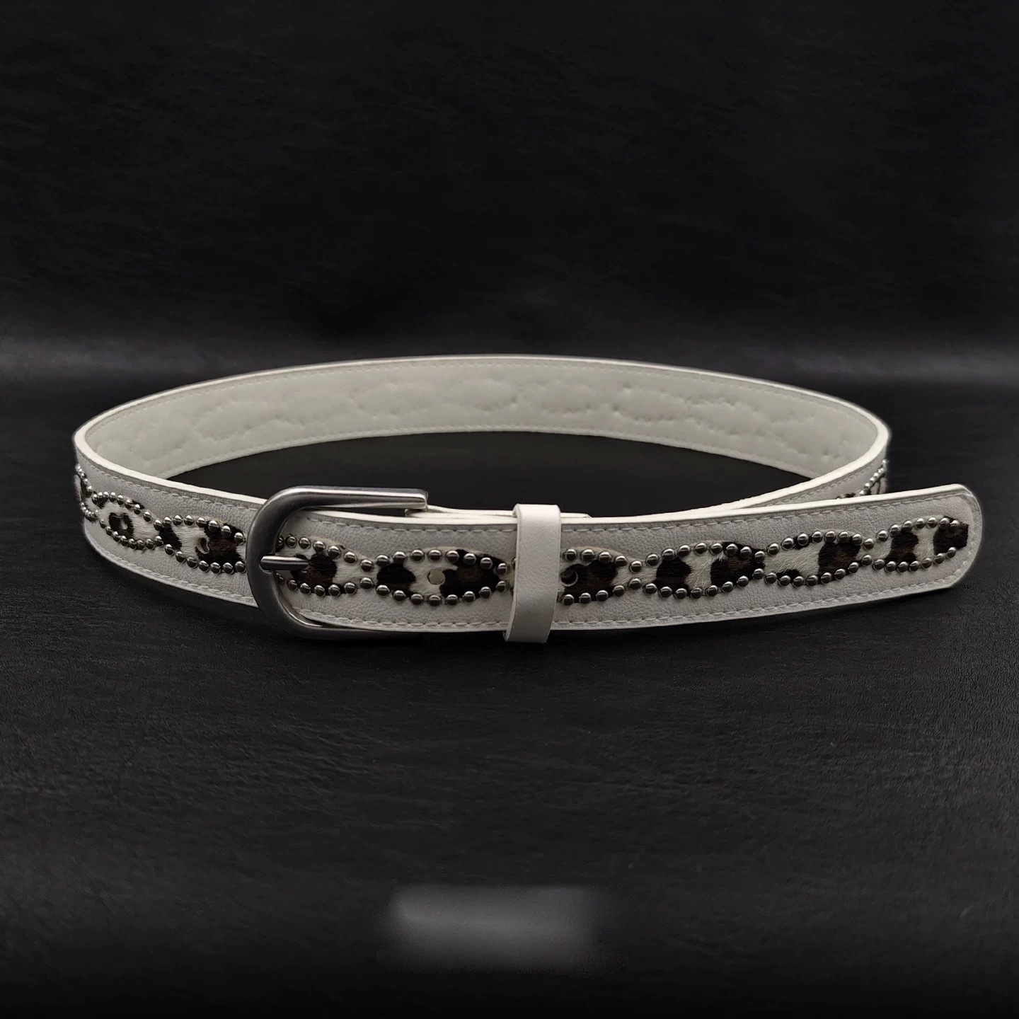 2025新款马毛拼接女士腰带女欧美时尚潮流皮带