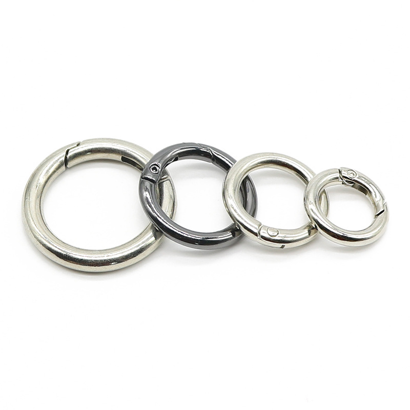 Manufacturers Supply A Large Number Of Zinc Alloy Spring Ring Spring Key Chain Clothing Bags Ring Accessories Hook Buckle Specification drawing