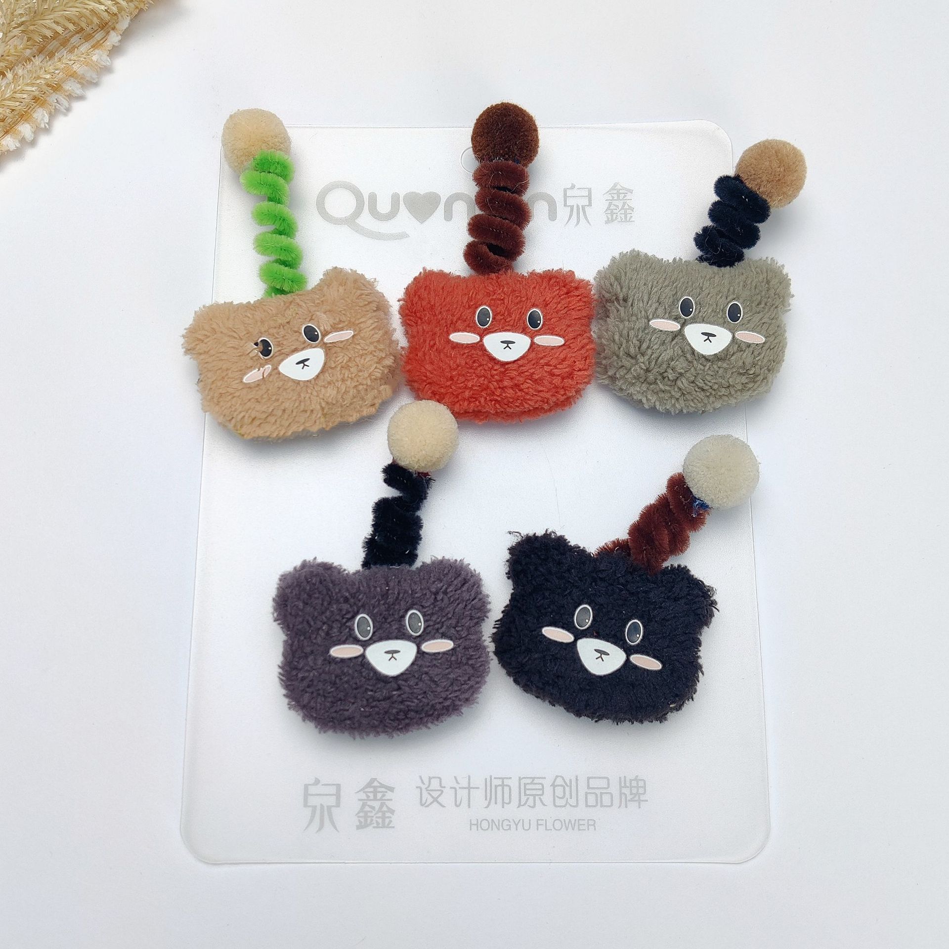 搞怪扭扭棒diy毛球发夹饰品配件小怪兽毛绒眼睛儿童服装卡通辅料详情17