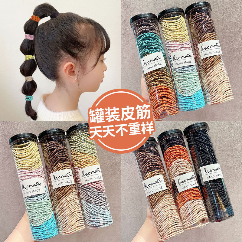 Elastic Band Female Tie Hair Circle High Elastic Durable Hair Rope 2022 New Simple Temperament Hair Rope Hair Accessories details Picture