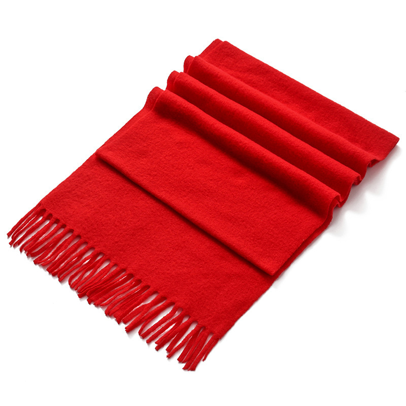 Quality Red Scarf Set Printed Word Logo Embroidery Company Annual Meeting Opened Students Party China Red Collar Wholesale Application Scenario