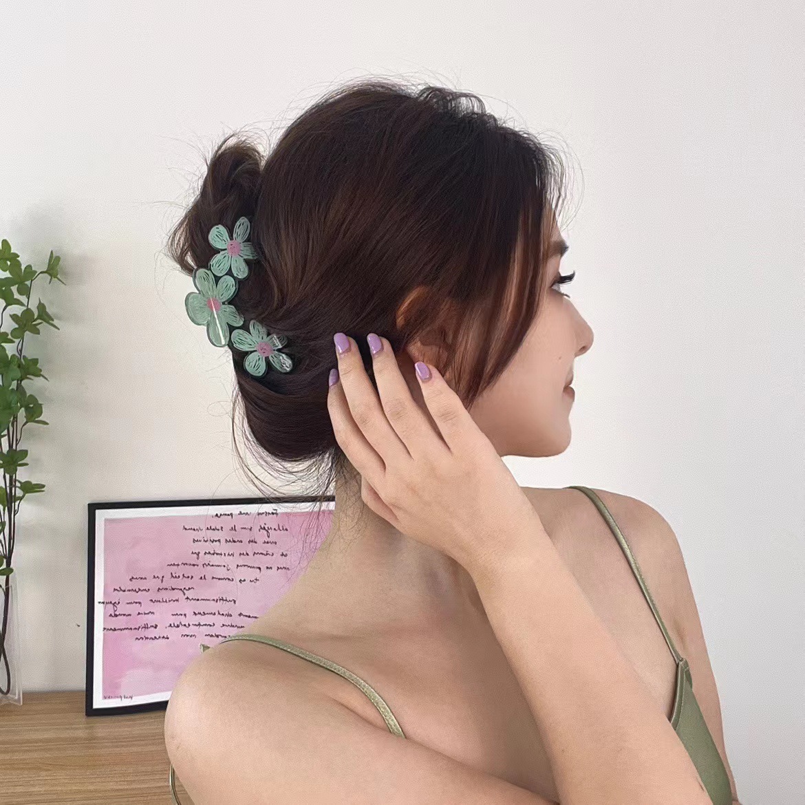 【蜜桃茶】夏/花朵发夹20细节图