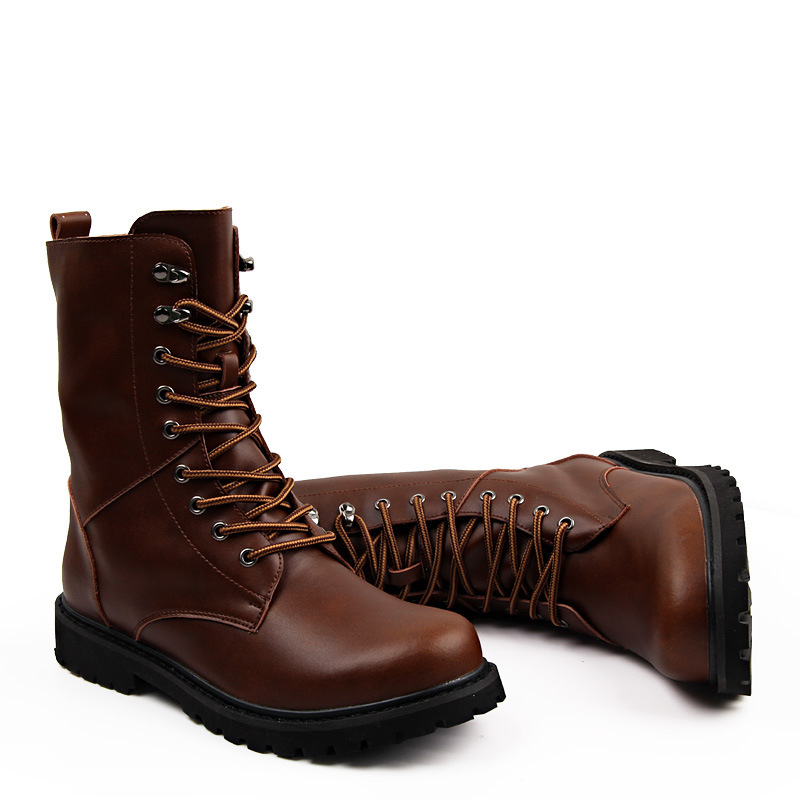 2023 New Autumn And Winter Men's Martin Shoes High Top Thick Sole Trend Men's Casual Outdoor Men's Boots Lace-Up Martin Boots Application Scenario