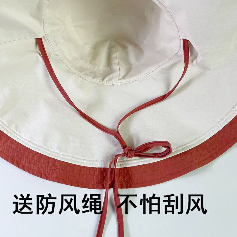 This oversized fisherman's hat with a wide brim for women's summer face protection, double-sided enlarged brim, sunshade and sun protection hat, and UV protection from the sun Application Scenario