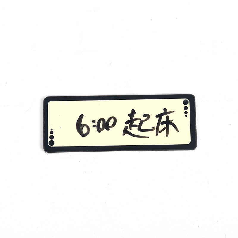 Erasable Magnetic Label Self-Adhesive Name Label Shelf Office Home Repeat Writing Magnetic Disc Refrigerator Sticker Magnetic details Picture
