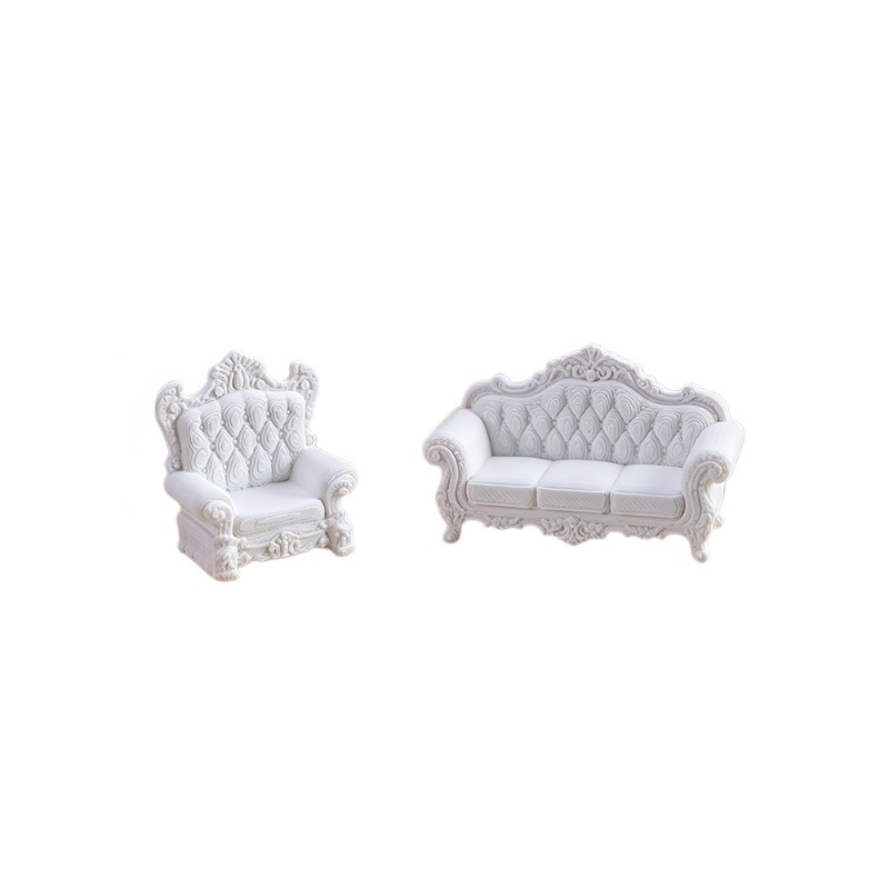 Miniature dolls, miniature toys, sofas, home interior miniature scene furniture sets, role-playing miniature ornaments Item Picture