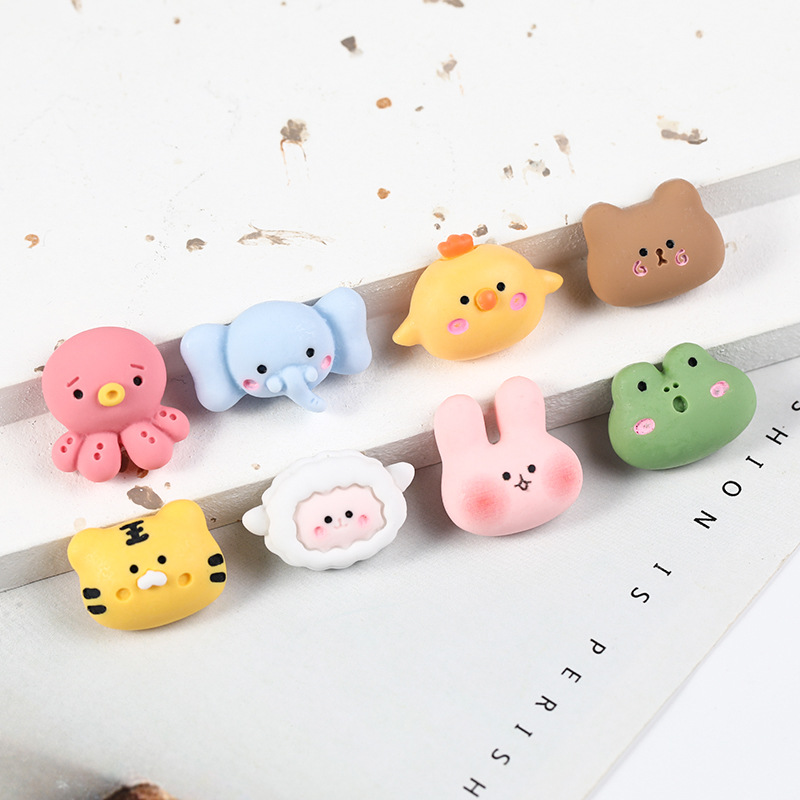 New resin accessory cartoon cute animal sheep diy cream glue phone case patch storage box material Specification image