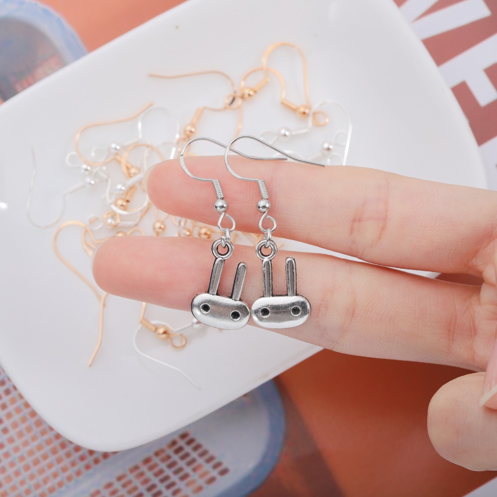 Orejeras artesanales materiales aretes diy orejeras adornos accesorios materiales S925 plata orejeras ganchos pendientes piezas 50/ pack details Picture