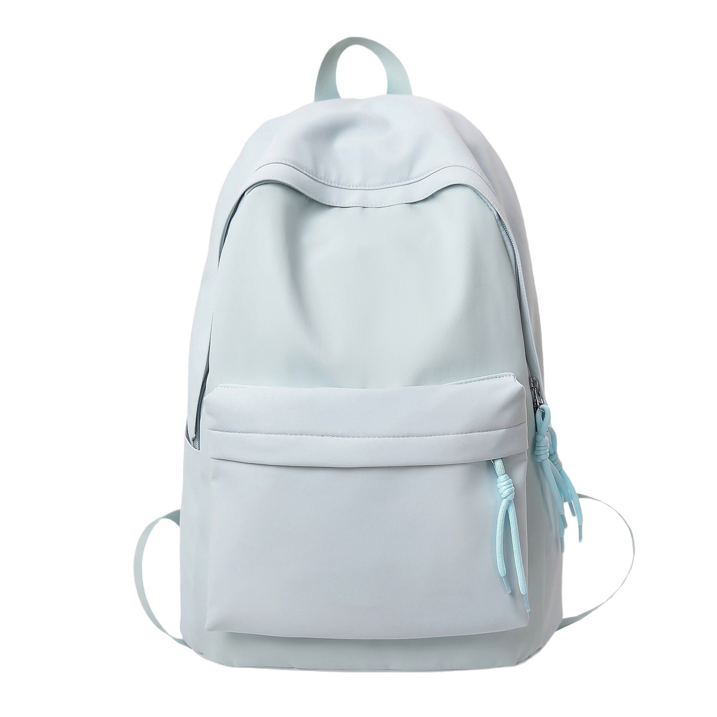 Moda americana color sólido simple ins influencers estilo explosivo mochila escolar para niñas escuela secundaria secundaria universidad mochila de viaje de dos hombros Item Picture