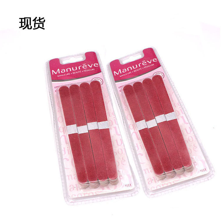 Wholesale nail tools sandpaper nail file disposable hotel supplies wood chips sanding rub strip