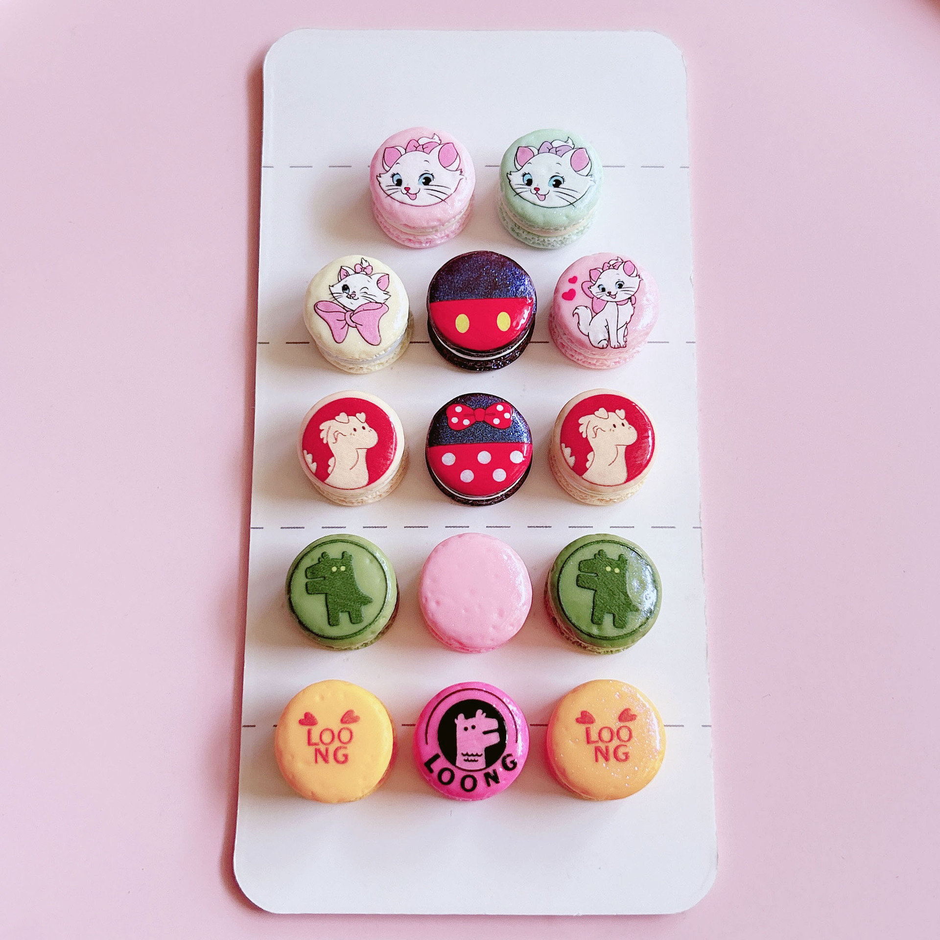 萌粒/树脂冰箱贴/儿童玩具/十字架弯针/工艺品产品图