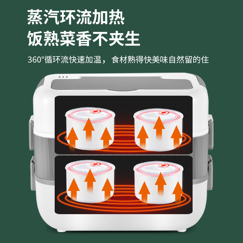 The multi-functional lunch box is a steaming, boiling and heating lunch box for office workers Application Scenario