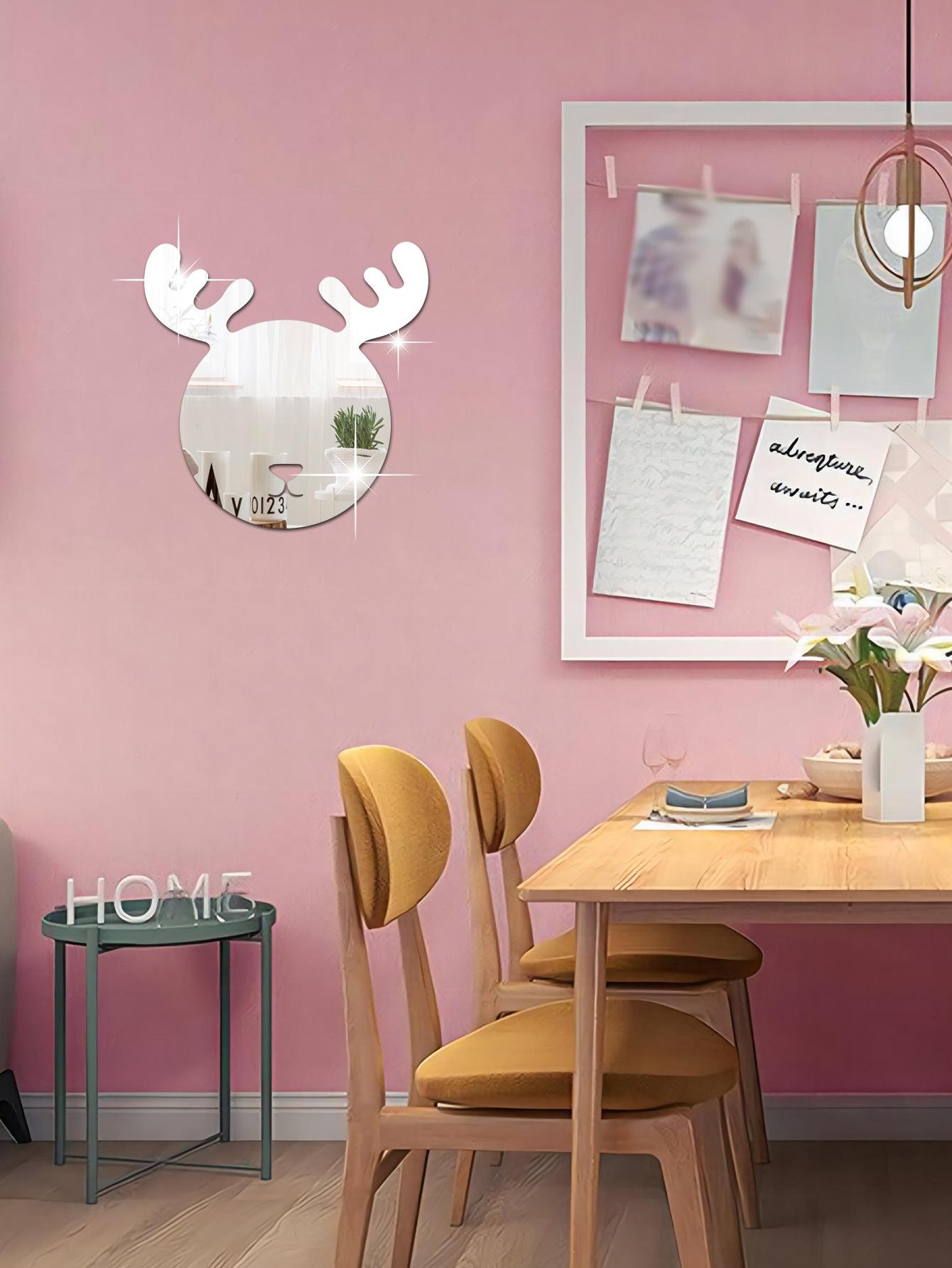 跨境镜贴2M/1片长颈鹿头细节图