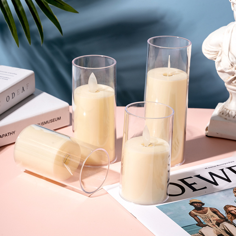 Electronic candles, led electronic candle lamps, simulation with cups, bullet heads, birthday swaying, creative wedding props, road guides Application Scenario