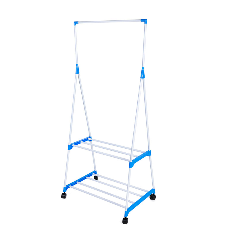 Indoor Coat Rack Simple Hanging Clothes Rack Drying Clothes Rack Ground Moving Clothes Rack Fashion Simple Assembly Factory Direct Sales details Picture
