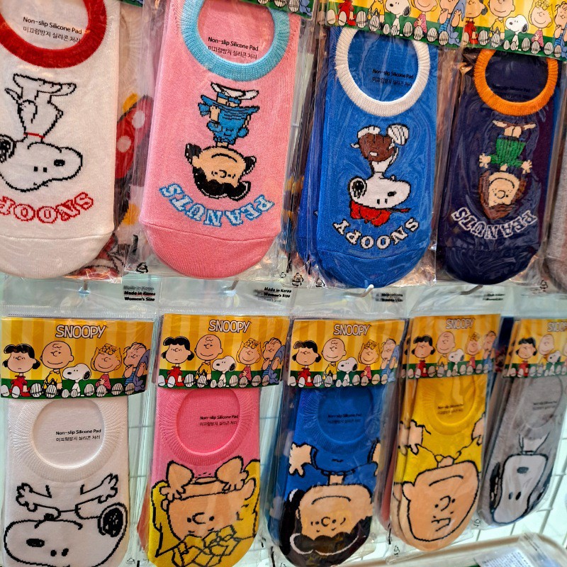 South Korea Dongdaemun boat socks spring and summer four seasons cartoon anime invisible socks support cute college style silicone sock socks
