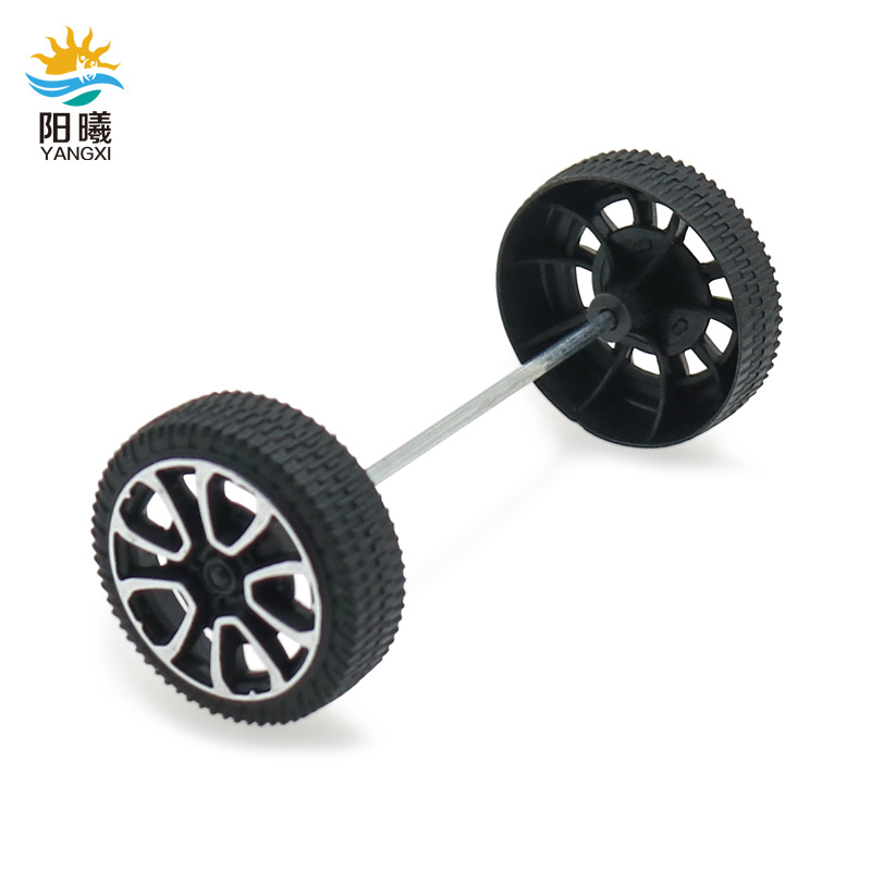 30mm fancy wheel toy car wheels, 2mm hole shaft tires, tech small creations, fun assembly parts Specification image