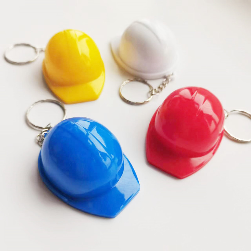 Cross-border best-selling safety helmets, keychains, creative and practical, trendy new and unique department store promotional gifts details Picture