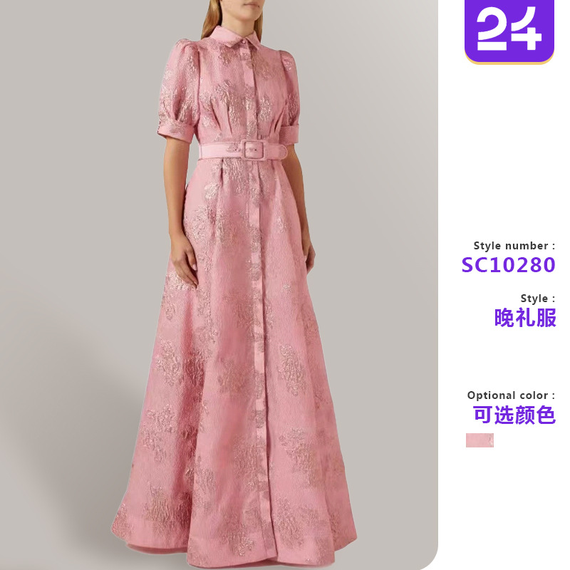 跨境欧美法式优雅连衣裙2025夏款独立站新品复古气质时尚修身长裙