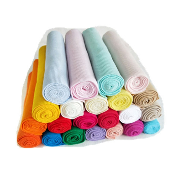 Wholesale of all-cotton knitted ribbed fabric elastic 2*2 sweatshirt with ribbed fabric collar, cuffs and hem Item Picture
