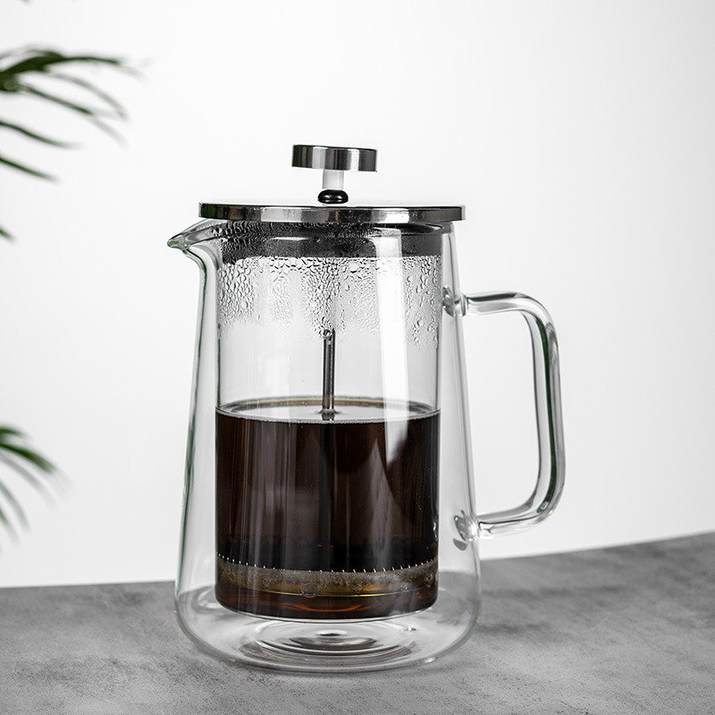玻璃法压壶家用冲茶器打奶泡法式滤压家用过滤壶手冲冷萃咖啡壶